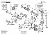 Bosch 0 601 357 132 GWS 21-230 S Angle Grinder 230 V / 004 - CH Spare Parts